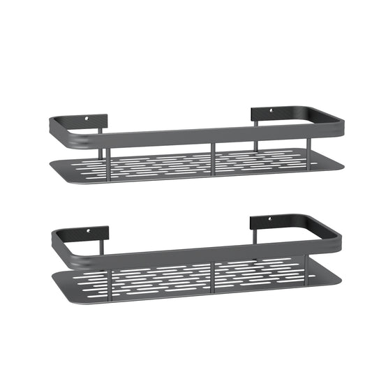 Cefito 2 Packs Bathroom Shelf Storage Rack BSR-D-WALL-02-GY