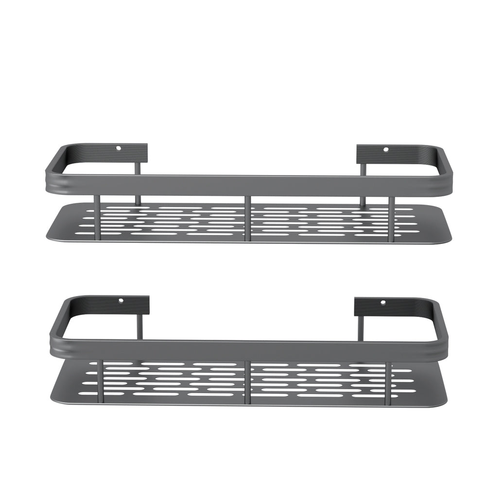 Cefito 2 Packs Bathroom Shelf Storage Rack BSR-D-WALL-02-GY