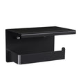 Cefito Toilet Paper Roll Holder w/ Storage Shelf BSR-TOILET-01-BK
