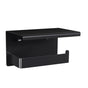 Cefito Toilet Paper Roll Holder w/ Storage Shelf BSR-TOILET-01-BK