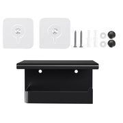 Cefito Toilet Paper Roll Holder w/ Storage Shelf BSR-TOILET-01-BK