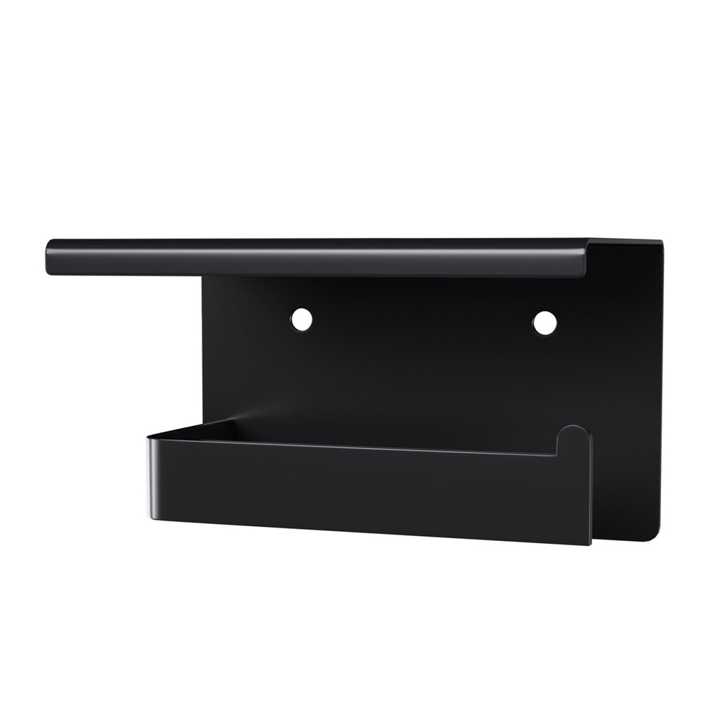 Cefito Toilet Paper Roll Holder w/ Storage Shelf BSR-TOILET-01-BK
