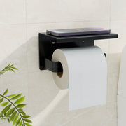 Cefito Toilet Paper Roll Holder w/ Storage Shelf BSR-TOILET-01-BK