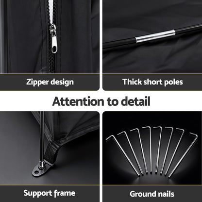 Giantz Bike Storage Tent Waterproof Outdoor UV Protection Shelter w/ Large Space BST-210D-S80-GY