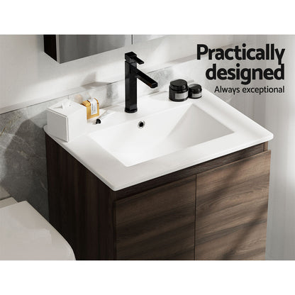 Cefito Vanity Unit 600mm with Basin Walnut BV-1-600-WAL-AB