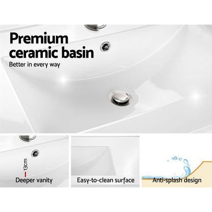 Cefito Vanity Unit 600mm with Basin Walnut BV-1-600-WAL-AB