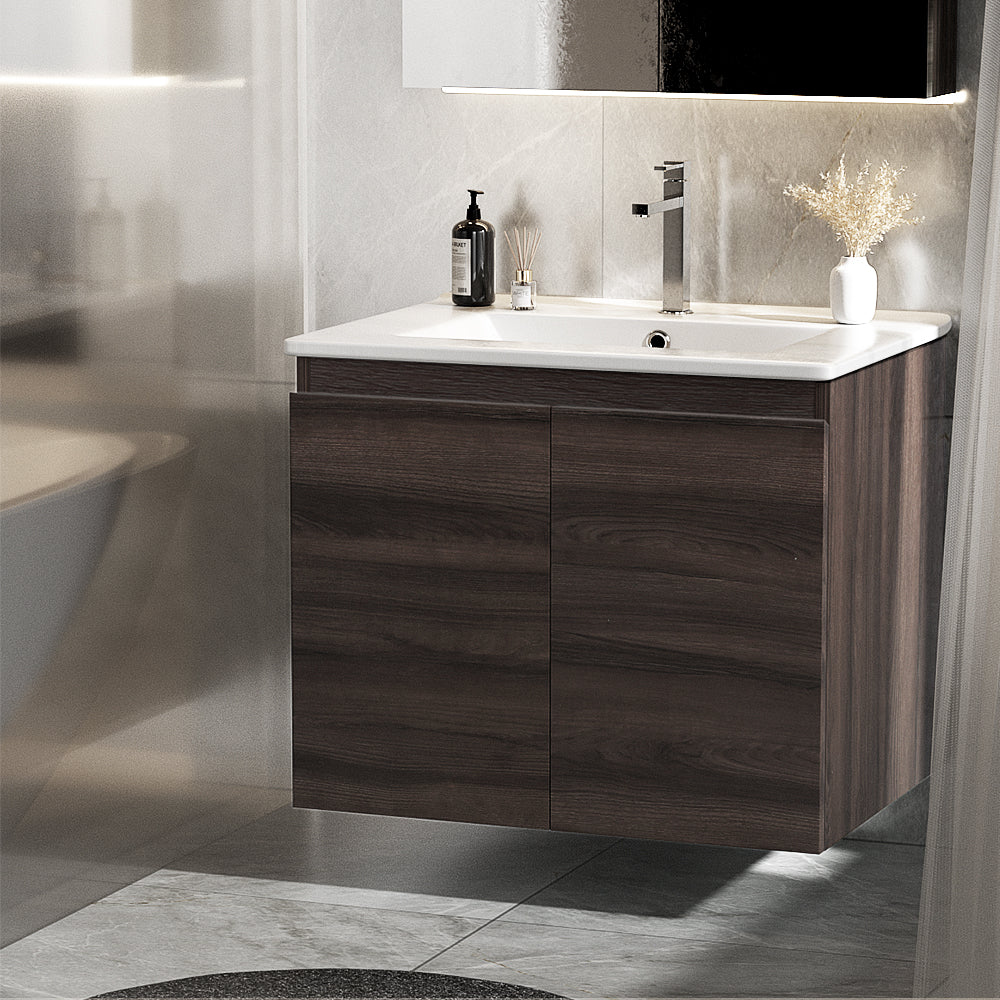 Cefito Vanity Unit 600mm with Basin Walnut BV-1-600-WAL-AB