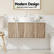 Cefito Vanity Unit 915mm with Basin Oak BV-CA-FLU01-900-WD-ABC
