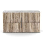 Cefito Vanity Unit 900mm Bathroom Cabinet Storage Wall Hung Timber Front Pine BV-CA-TIR2-900-WD-ABC