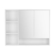 Cefito Bathroom Mirror Cabinet 100CM Vanity Medicine Wall Mounted Storage White BV-MC-10080-WH