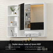 Cefito Bathroom Mirror Cabinet 100CM Vanity Medicine Wall Mounted Storage White BV-MC-10080-WH