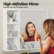 Cefito Bathroom Mirror Cabinet 100CM Vanity Medicine Wall Mounted Storage White BV-MC-10080-WH