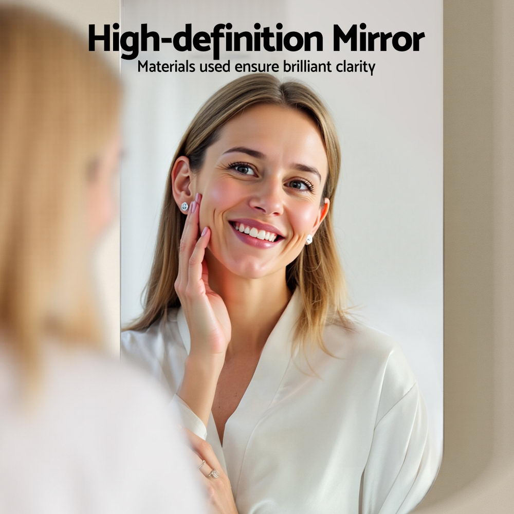 Cefito Bathroom Mirror Cabinet Medicine Shaving Arch Wall Hung 450x900mm White BV-MC-4090R-WH