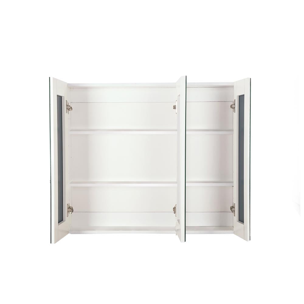 Cefito Bathroom Vanity Mirror with Storage Cabinet - White BV-MC-6005-WH-AB