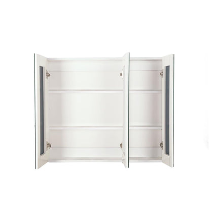 Cefito Bathroom Vanity Mirror with Storage Cabinet - White BV-MC-6005-WH-AB