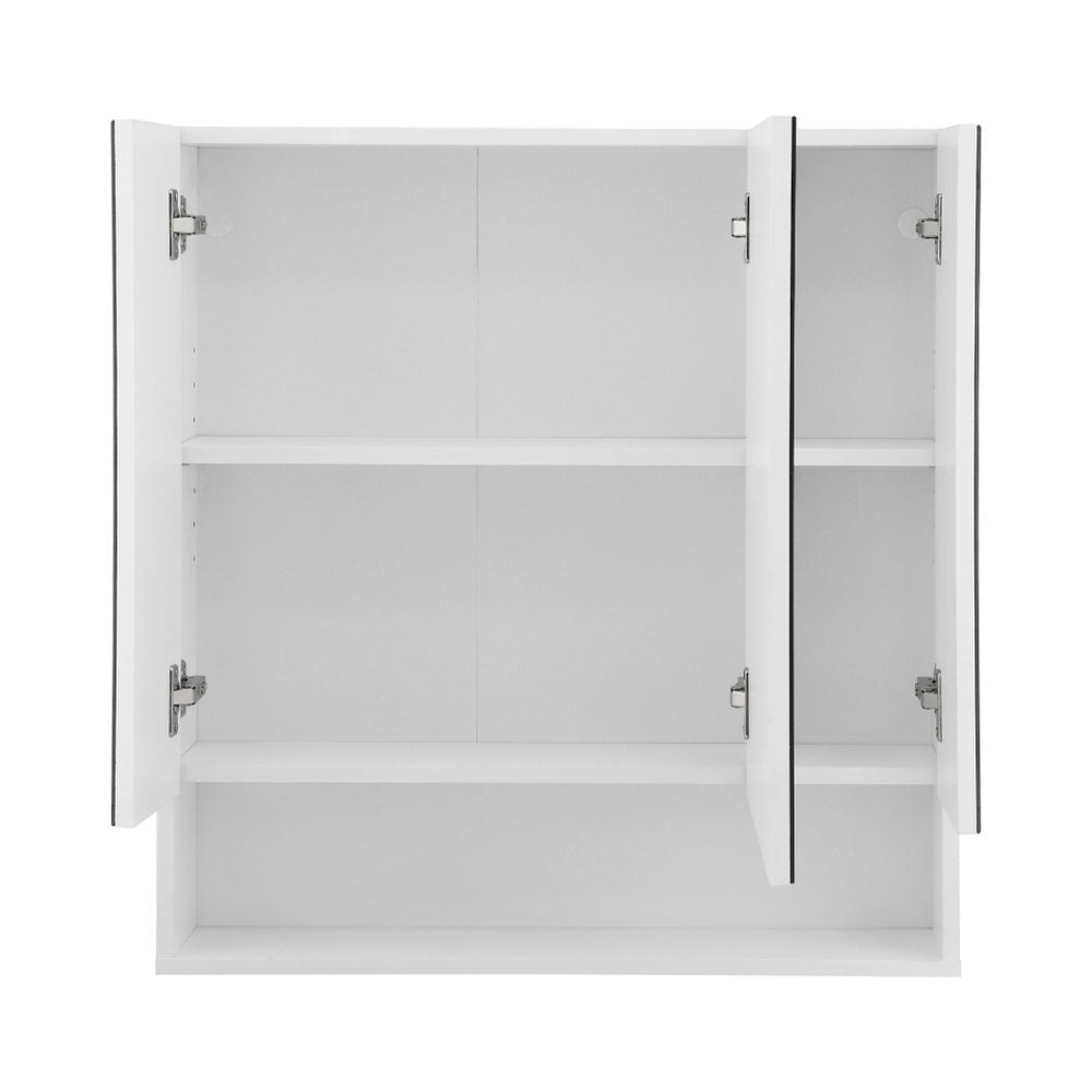 Cefito Bathroom Mirror Cabinet Medicine Adjustable Shelves Wall Hung 700x750mm White BV-MC-7075-WH