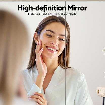 Cefito Bathroom Mirror Cabinet Medicine Adjustable Shelves Wall Hung 900x750mm White BV-MC-9075-WH