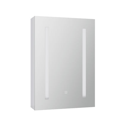Bathroom Mirror Cabinet LED 500x720mm Medicine Wall Storage BV-MC-LED-SD01-WH