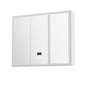 Bathroom Mirror Cabinet LED Light 900x720mm Medicine Wall Storage BV-MC-LED-TD01-WH