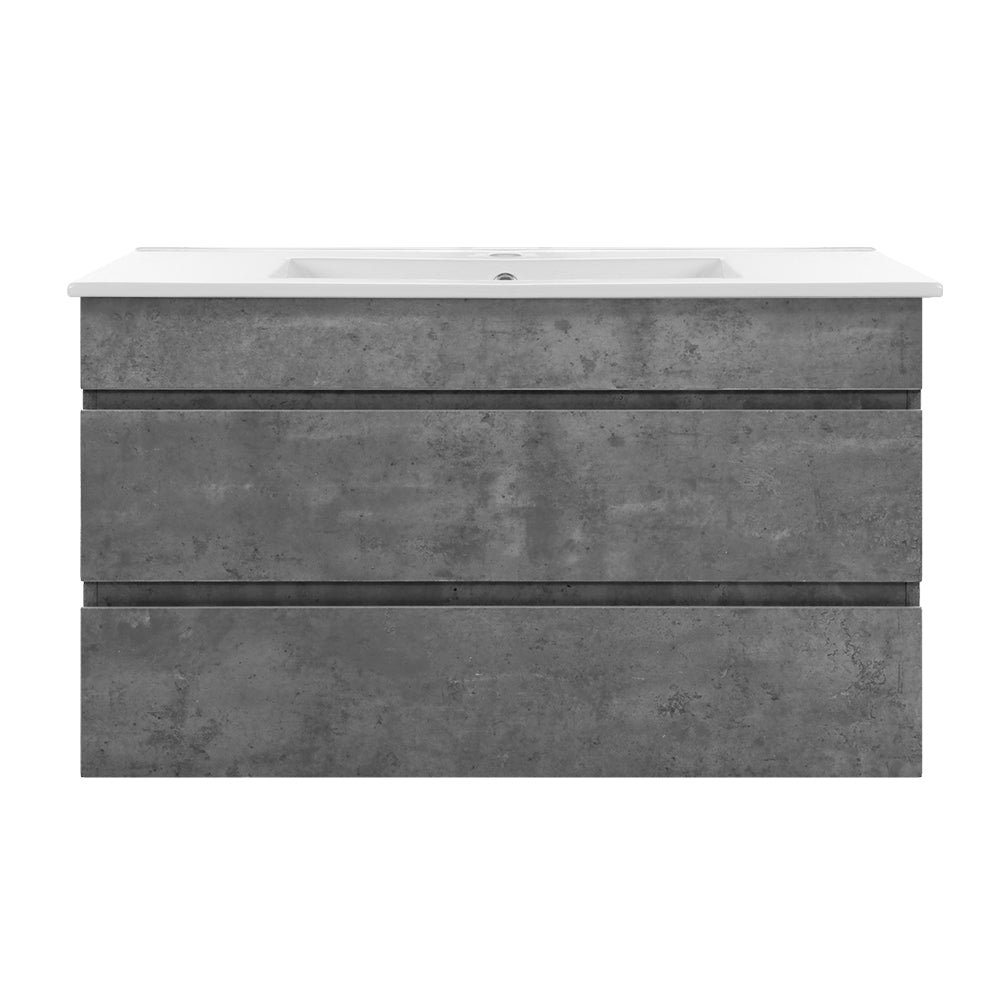 Cefito Vanity Unit 915mm with Basin Grey BV-YQ02-900-CEMENT-ABC