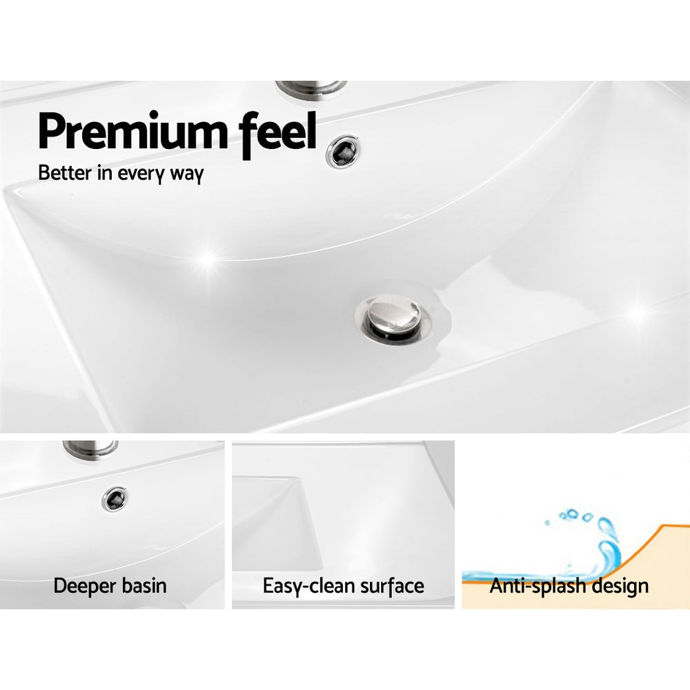 Cefito Vanity Unit 915mm with Basin Grey BV-YQ02-900-CEMENT-ABC