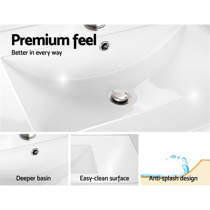 Cefito Vanity Unit 915mm with Basin Grey BV-YQ02-900-CEMENT-ABC