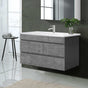 Cefito Vanity Unit 915mm with Basin Grey BV-YQ02-900-CEMENT-ABC