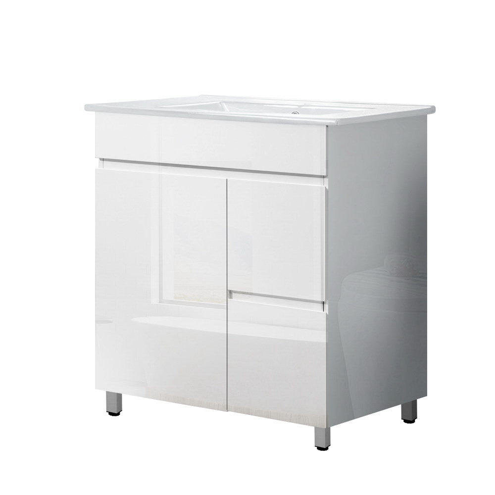 Cefito Vanity Unit 765mm Freestanding Basin Cabinet BV-YQ04-750-WH-ABC