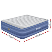 Bestway Air Mattress King Inflatable Bed 56cm Airbed Blue BW-BED-K-61-67692