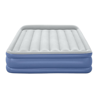 Bestway Air Mattress Queen Inflatable Bed 46cm Airbed Blue BW-BED-Q-46-67630