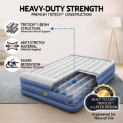 Bestway Air Mattress Queen Inflatable Bed 46cm Airbed Blue