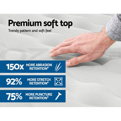 Bestway Air Mattress Queen Inflatable Bed 46cm Airbed Grey BW-BED-Q-46-69050