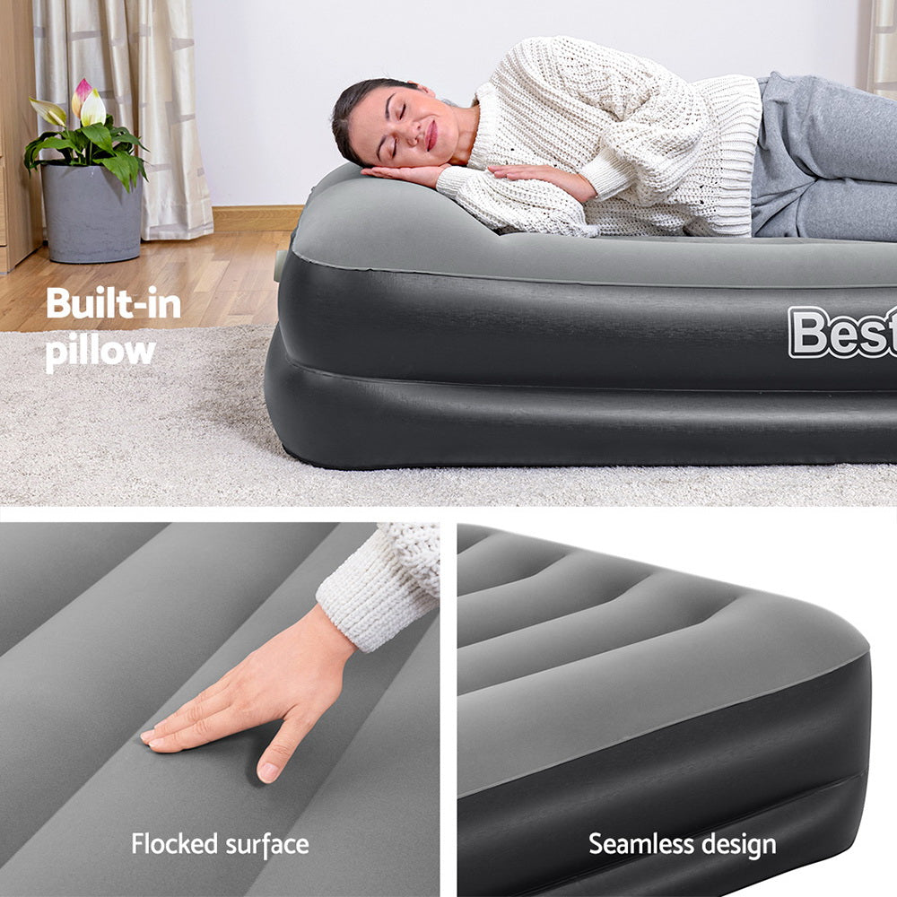 Bestway Air Mattress Single Inflatable Bed 46cm Airbed Black BW-BED-S-46-67401