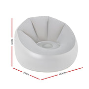 Bestway Inflatable Air Chair Sofa Lounge Seat LED Light BW-CHAIR-75086-GR