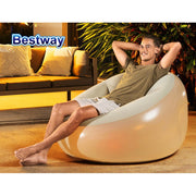 Bestway Inflatable Air Chair Sofa Lounge Seat LED Light BW-CHAIR-75086-GR