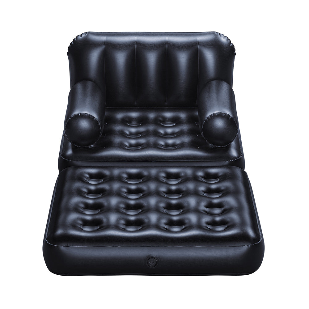 Bestway Inflatable Air Chair Seat Lounge Couch Lazy Sofa Blow Up Ottoman BW-CHAIR-75114-BK