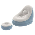 Bestway Inflatable Air Chair Seat Couch Lazy Sofa Lounge Ottoman Purple/Blue BW-CHAIR-T-75053
