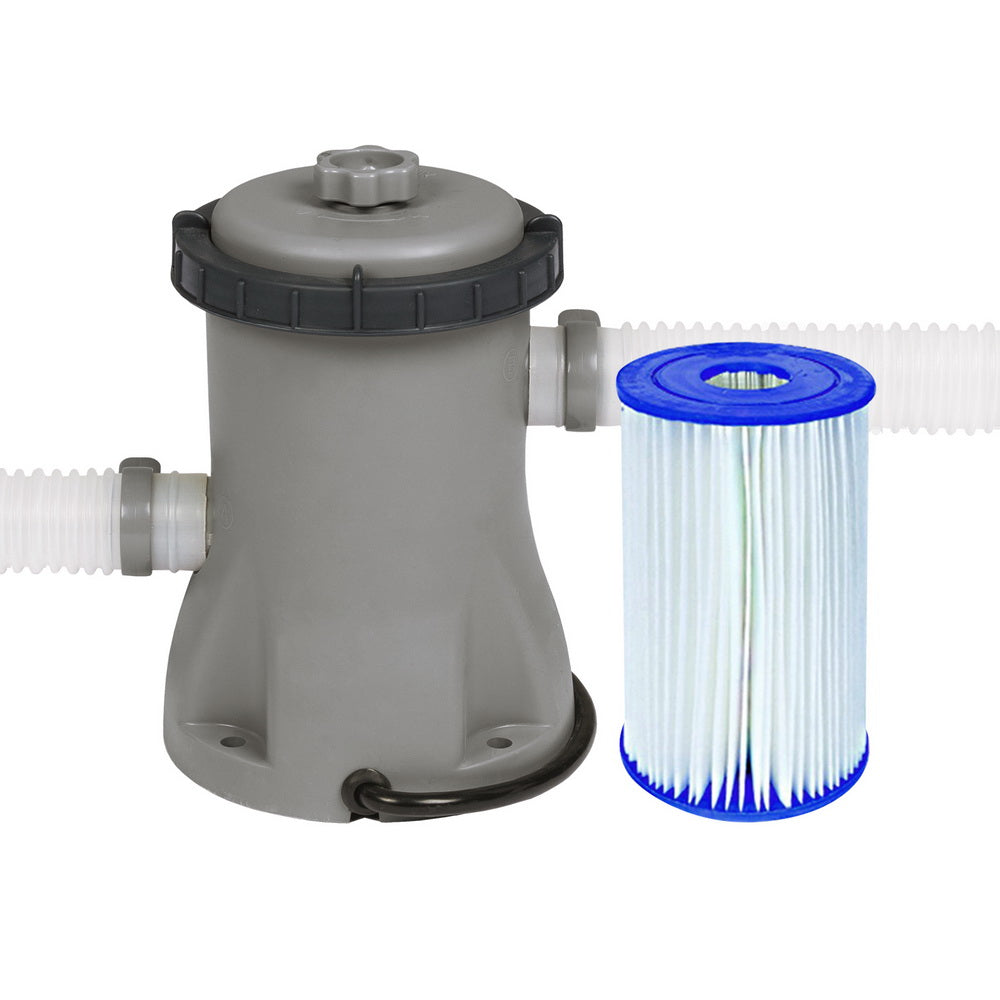 Bestway Pool Pump Cartridge Filter 330GPH 1249L/H Flowclear Filters Cleaner BW-FIL-PUMP-58381