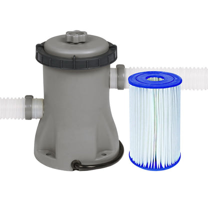 Bestway Pool Pump Cartridge Filter 330GPH 1249L/H Flowclear Filters Cleaner BW-FIL-PUMP-58381