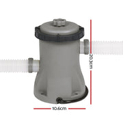 Bestway Pool Pump Cartridge Filter 330GPH 1249L/H Flowclear Filters Cleaner BW-FIL-PUMP-58381