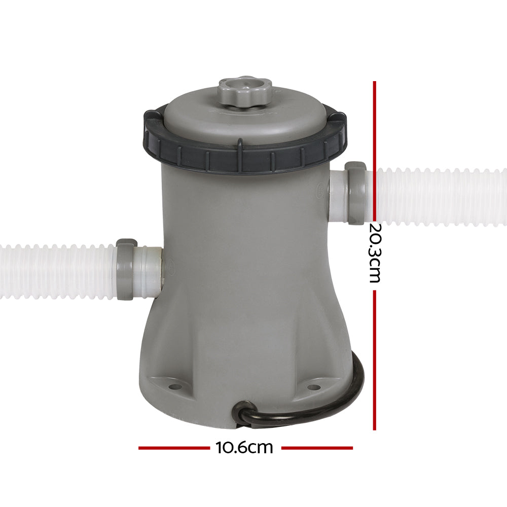 Bestway Pool Pump Cartridge Filter 330GPH 1249L/H Flowclear Filters Cleaner BW-FIL-PUMP-58381