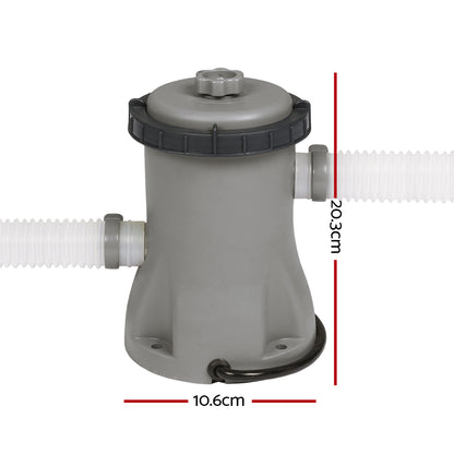 Bestway Pool Pump Cartridge Filter 330GPH 1249L/H Flowclear Filters Cleaner BW-FIL-PUMP-58381