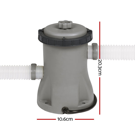 Bestway Pool Pump Cartridge Filter 330GPH 1249L/H Flowclear Filters Cleaner BW-FIL-PUMP-58381