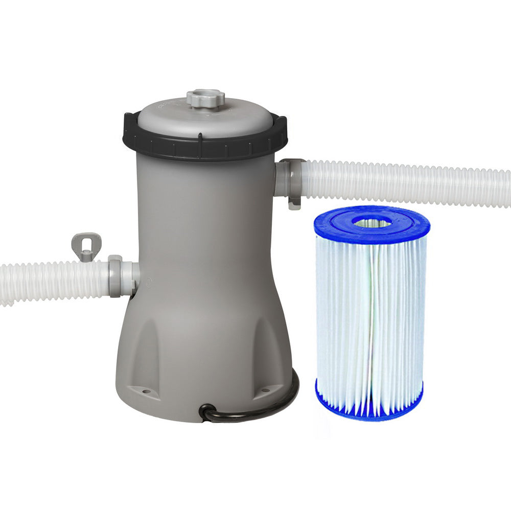 Bestway Pool Pump Cartridge Filter 530GPH 2006L/H Flowclear? Filters Cleaner BW-FIL-PUMP-58383