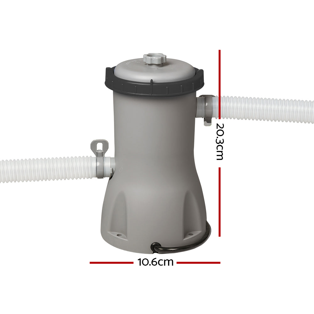 Bestway Pool Pump Cartridge Filter 800GPH 3028L/H Flowclear Filters Cleaner BW-FIL-PUMP-58386
