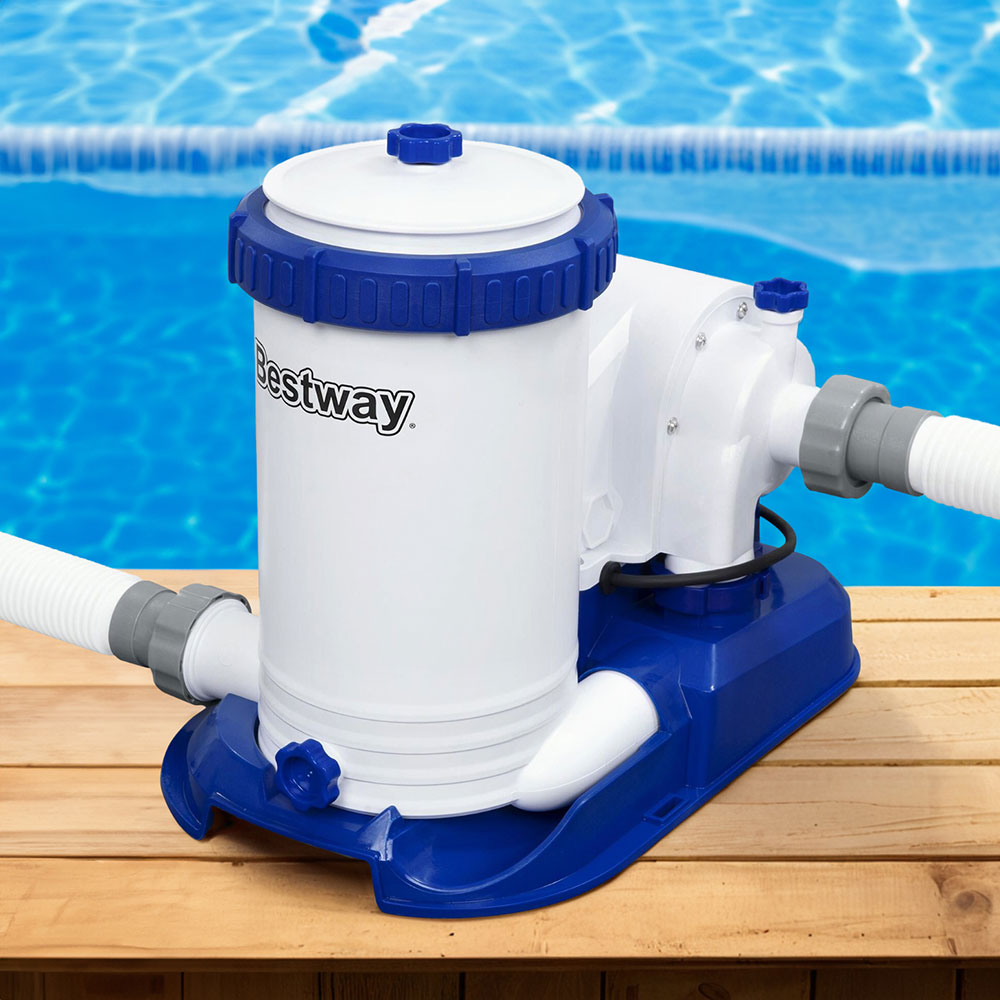 Bestway Pool Pump Cartridge Filter 2500GPH 9463L/H Flowclear Filters Cleaner BW-FIL-PUMP-58391