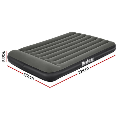 Bestway Air Mattress Double Inflatable Bed 30cm Airbed Grey BW-FL-BED-D-30-67681
