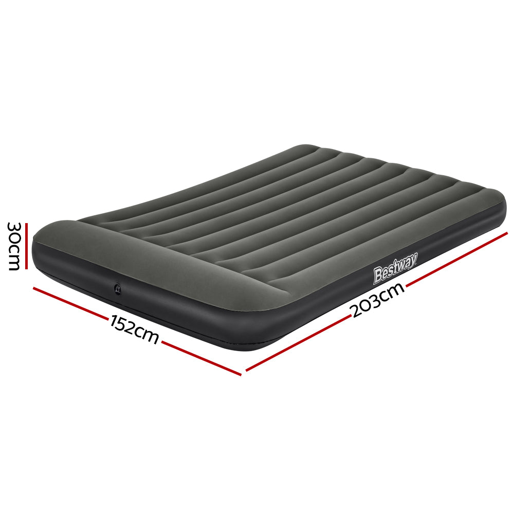 Bestway Air Mattress Queen Inflatable Bed 30cm Airbed Grey BW-FL-BED-Q-30-67682