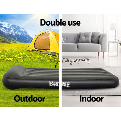Bestway Air Mattress Single Inflatable Bed 30cm Airbed Grey BW-FL-BED-S-30-67680