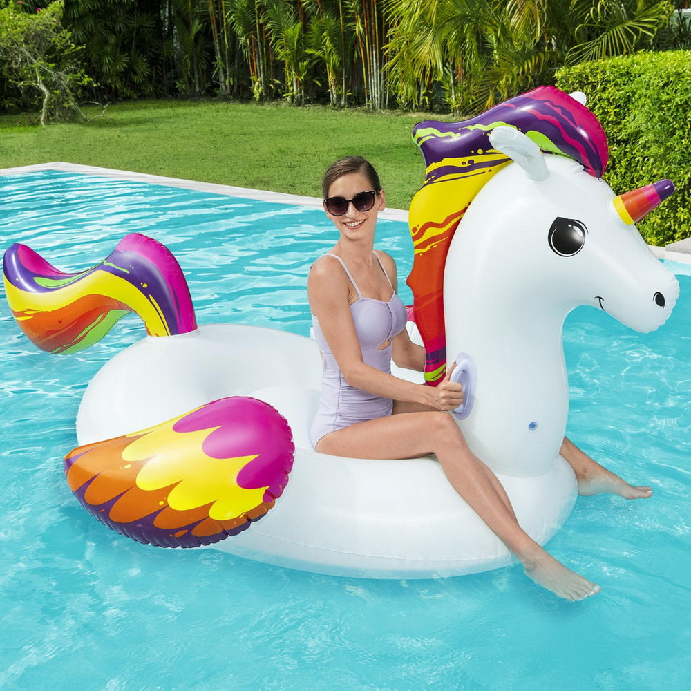 Bestway Unicorn Float Rider Inflatable Ride On Floating Pool Lounger 224x156CM BW-FLOAT-41113